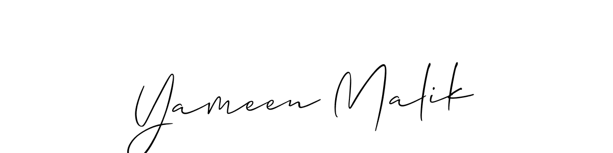How to Draw Yameen Malik signature style? Allison_Script is a latest design signature styles for name Yameen Malik. Yameen Malik signature style 2 images and pictures png