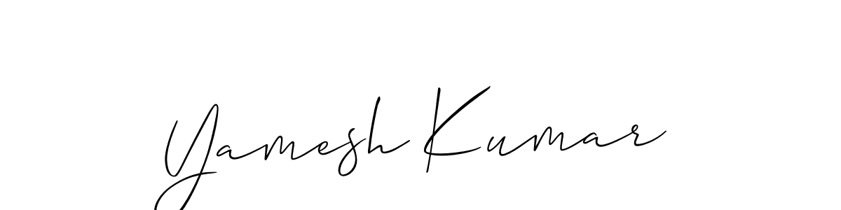 Yamesh Kumar stylish signature style. Best Handwritten Sign (Allison_Script) for my name. Handwritten Signature Collection Ideas for my name Yamesh Kumar. Yamesh Kumar signature style 2 images and pictures png