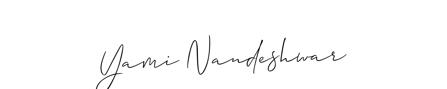 Once you've used our free online signature maker to create your best signature Allison_Script style, it's time to enjoy all of the benefits that Yami Nandeshwar name signing documents. Yami Nandeshwar signature style 2 images and pictures png