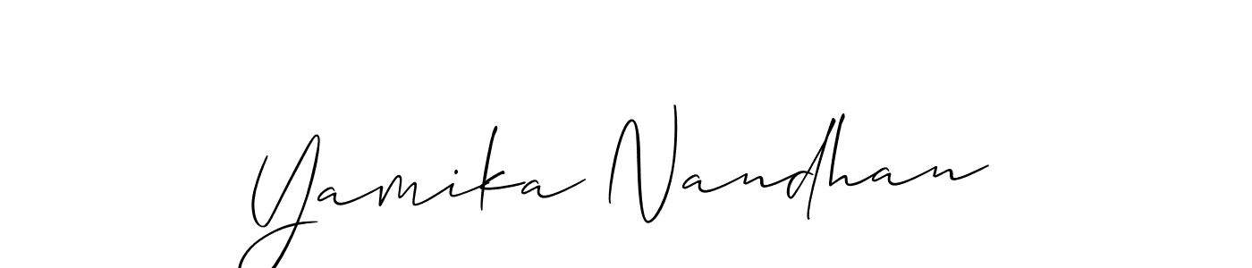 See photos of Yamika Nandhan official signature by Spectra . Check more albums & portfolios. Read reviews & check more about Allison_Script font. Yamika Nandhan signature style 2 images and pictures png