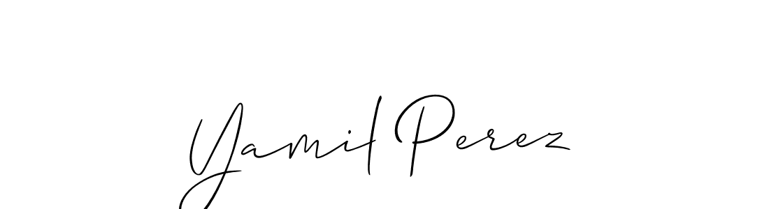 Allison_Script is a professional signature style that is perfect for those who want to add a touch of class to their signature. It is also a great choice for those who want to make their signature more unique. Get Yamil Perez name to fancy signature for free. Yamil Perez signature style 2 images and pictures png