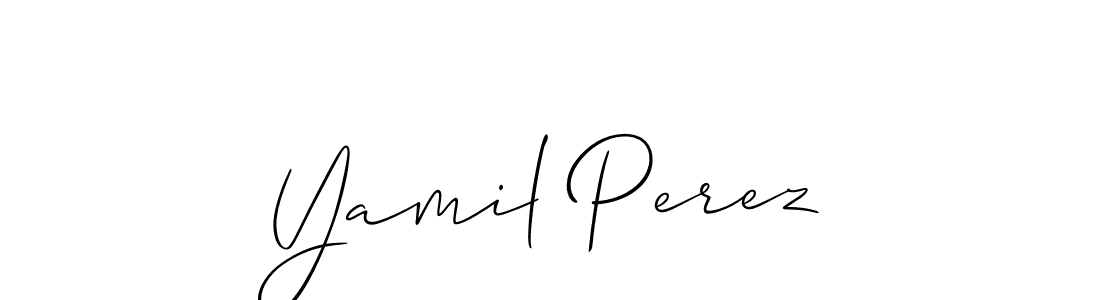 Best and Professional Signature Style for Yamil Perez. Allison_Script Best Signature Style Collection. Yamil Perez signature style 2 images and pictures png