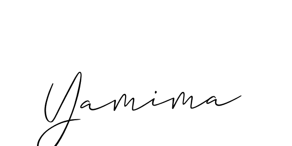 if you are searching for the best signature style for your name Yamima. so please give up your signature search. here we have designed multiple signature styles  using Allison_Script. Yamima signature style 2 images and pictures png