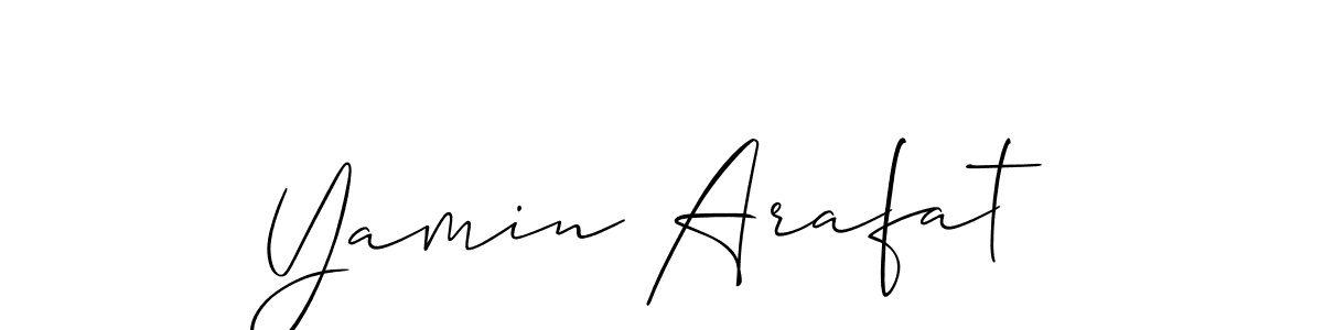 Similarly Allison_Script is the best handwritten signature design. Signature creator online .You can use it as an online autograph creator for name Yamin Arafat. Yamin Arafat signature style 2 images and pictures png