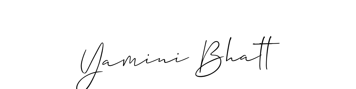 This is the best signature style for the Yamini Bhatt name. Also you like these signature font (Allison_Script). Mix name signature. Yamini Bhatt signature style 2 images and pictures png