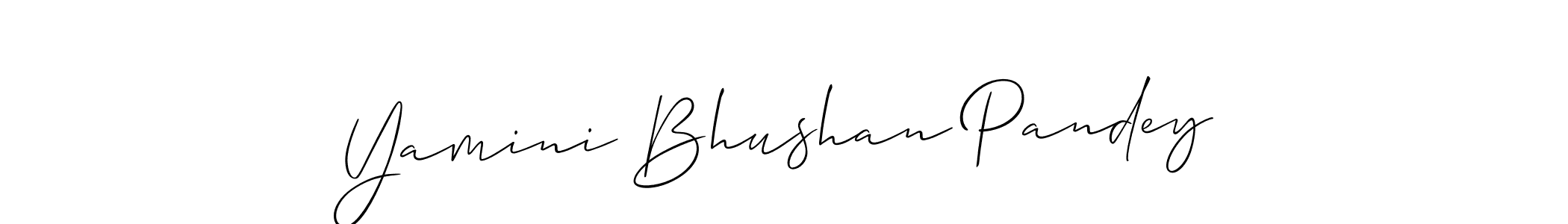 Similarly Allison_Script is the best handwritten signature design. Signature creator online .You can use it as an online autograph creator for name Yamini Bhushan Pandey. Yamini Bhushan Pandey signature style 2 images and pictures png
