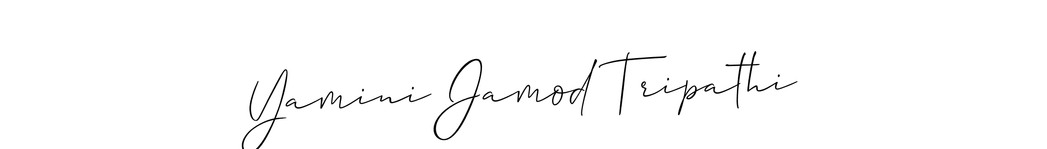 Make a short Yamini Jamod Tripathi signature style. Manage your documents anywhere anytime using Allison_Script. Create and add eSignatures, submit forms, share and send files easily. Yamini Jamod Tripathi signature style 2 images and pictures png