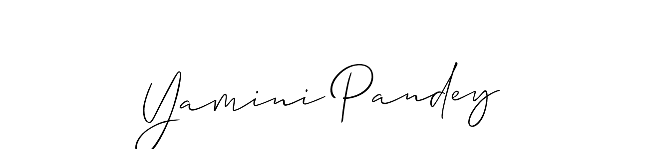 Use a signature maker to create a handwritten signature online. With this signature software, you can design (Allison_Script) your own signature for name Yamini Pandey. Yamini Pandey signature style 2 images and pictures png