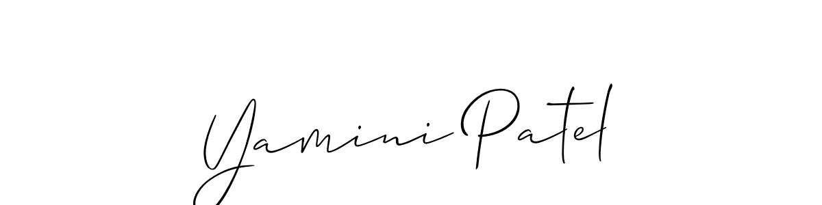 if you are searching for the best signature style for your name Yamini Patel. so please give up your signature search. here we have designed multiple signature styles  using Allison_Script. Yamini Patel signature style 2 images and pictures png