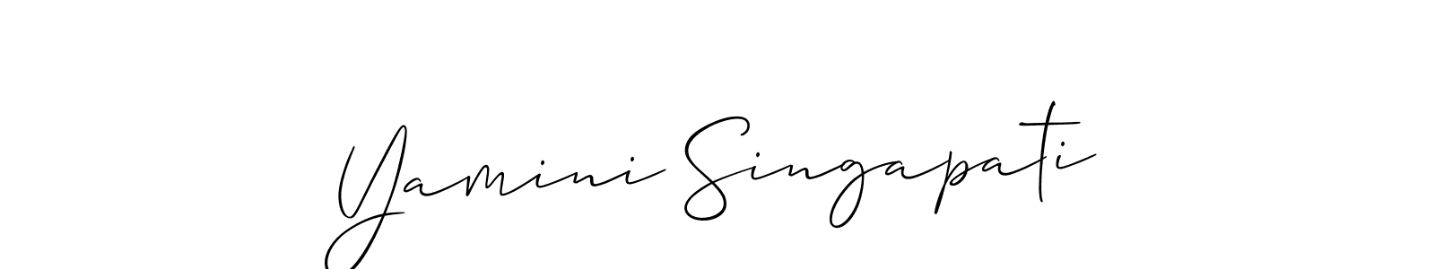 See photos of Yamini Singapati official signature by Spectra . Check more albums & portfolios. Read reviews & check more about Allison_Script font. Yamini Singapati signature style 2 images and pictures png