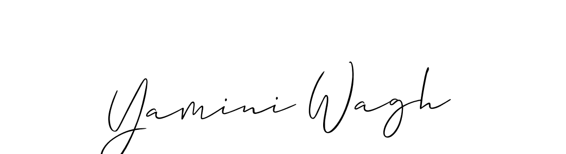 Create a beautiful signature design for name Yamini Wagh. With this signature (Allison_Script) fonts, you can make a handwritten signature for free. Yamini Wagh signature style 2 images and pictures png