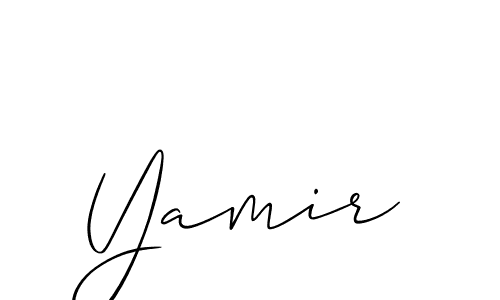 The best way (Allison_Script) to make a short signature is to pick only two or three words in your name. The name Yamir include a total of six letters. For converting this name. Yamir signature style 2 images and pictures png