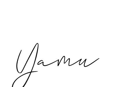Also we have Yamu name is the best signature style. Create professional handwritten signature collection using Allison_Script autograph style. Yamu signature style 2 images and pictures png
