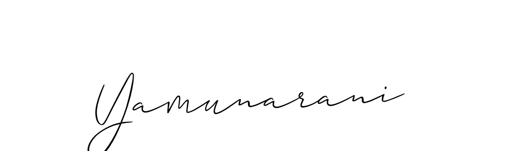 Make a beautiful signature design for name Yamunarani. With this signature (Allison_Script) style, you can create a handwritten signature for free. Yamunarani signature style 2 images and pictures png