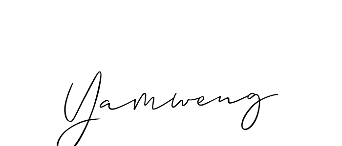 Check out images of Autograph of Yamweng name. Actor Yamweng Signature Style. Allison_Script is a professional sign style online. Yamweng signature style 2 images and pictures png