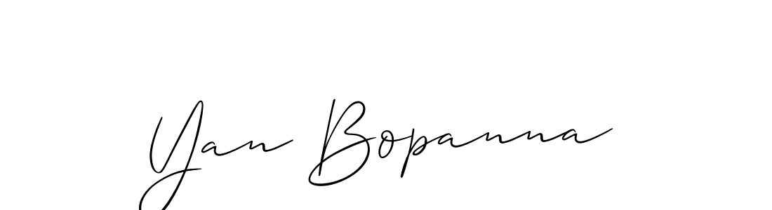 Once you've used our free online signature maker to create your best signature Allison_Script style, it's time to enjoy all of the benefits that Yan Bopanna name signing documents. Yan Bopanna signature style 2 images and pictures png