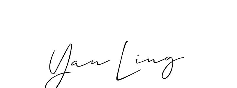 Similarly Allison_Script is the best handwritten signature design. Signature creator online .You can use it as an online autograph creator for name Yan Ling. Yan Ling signature style 2 images and pictures png