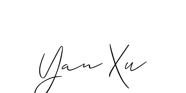 Best and Professional Signature Style for Yan Xu. Allison_Script Best Signature Style Collection. Yan Xu signature style 2 images and pictures png
