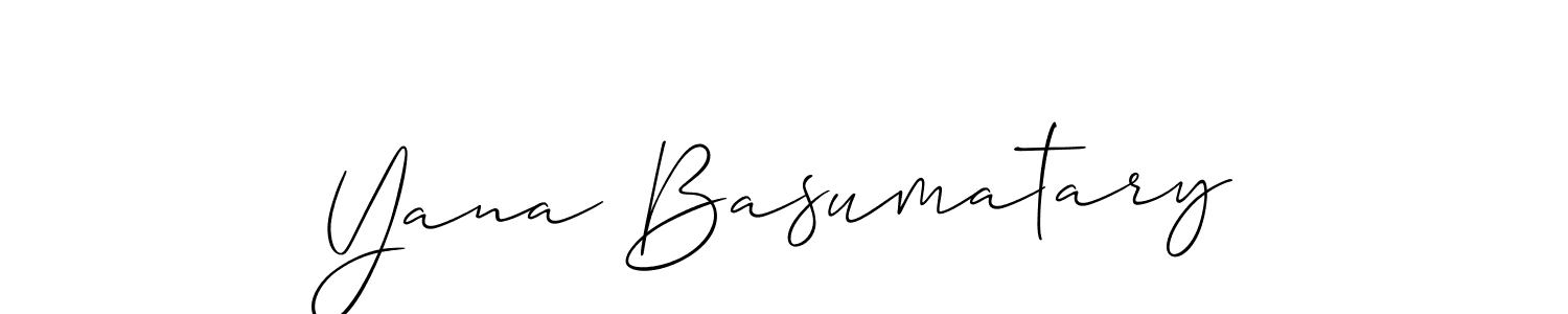 How to Draw Yana Basumatary signature style? Allison_Script is a latest design signature styles for name Yana Basumatary. Yana Basumatary signature style 2 images and pictures png