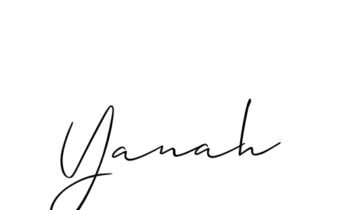 Also You can easily find your signature by using the search form. We will create Yanah name handwritten signature images for you free of cost using Allison_Script sign style. Yanah signature style 2 images and pictures png