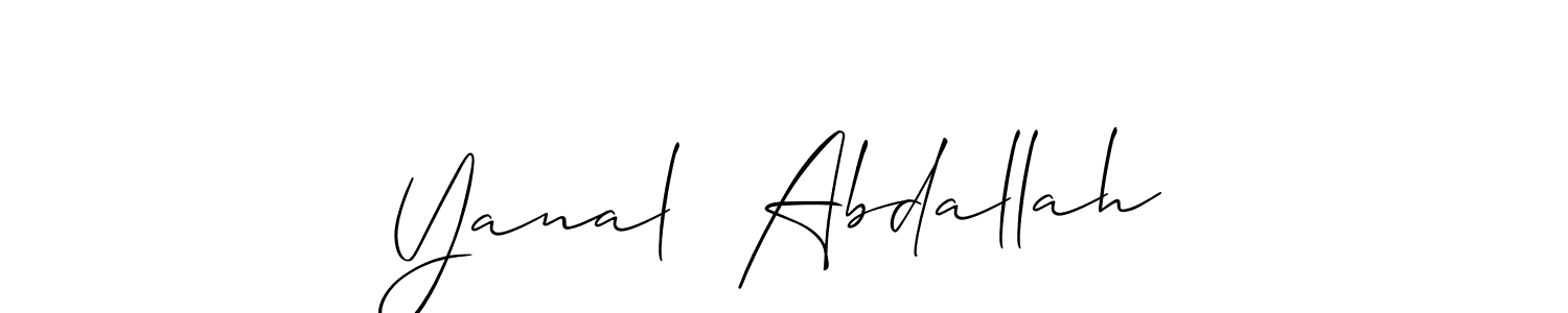 Once you've used our free online signature maker to create your best signature Allison_Script style, it's time to enjoy all of the benefits that Yanal  Abdallah name signing documents. Yanal  Abdallah signature style 2 images and pictures png