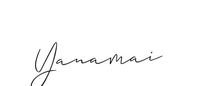 Also we have Yanamai name is the best signature style. Create professional handwritten signature collection using Allison_Script autograph style. Yanamai signature style 2 images and pictures png