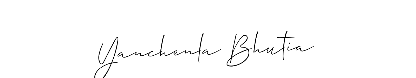 Once you've used our free online signature maker to create your best signature Allison_Script style, it's time to enjoy all of the benefits that Yanchenla Bhutia name signing documents. Yanchenla Bhutia signature style 2 images and pictures png