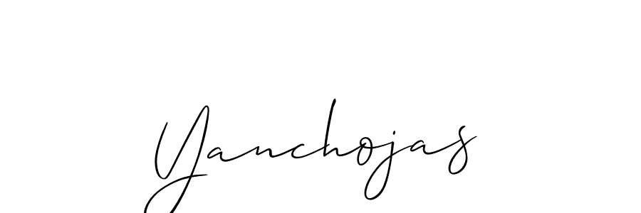 You should practise on your own different ways (Allison_Script) to write your name (Yanchojas) in signature. don't let someone else do it for you. Yanchojas signature style 2 images and pictures png