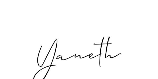 Best and Professional Signature Style for Yaneth. Allison_Script Best Signature Style Collection. Yaneth signature style 2 images and pictures png