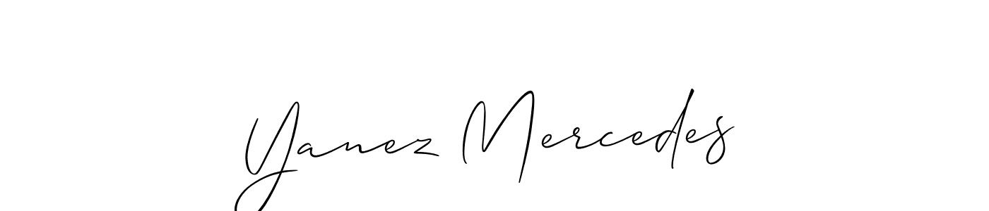 if you are searching for the best signature style for your name Yanez Mercedes. so please give up your signature search. here we have designed multiple signature styles  using Allison_Script. Yanez Mercedes signature style 2 images and pictures png