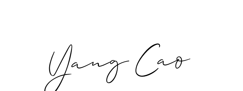 Make a beautiful signature design for name Yang Cao. Use this online signature maker to create a handwritten signature for free. Yang Cao signature style 2 images and pictures png