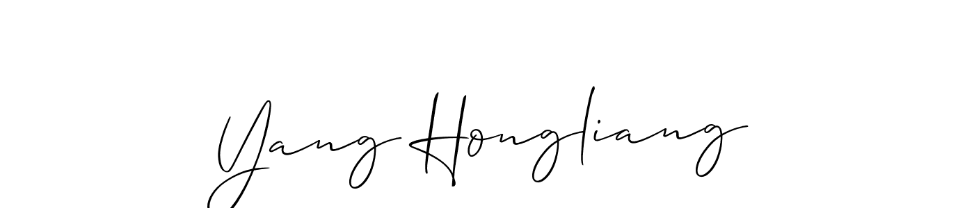 Once you've used our free online signature maker to create your best signature Allison_Script style, it's time to enjoy all of the benefits that Yang Hongliang name signing documents. Yang Hongliang signature style 2 images and pictures png