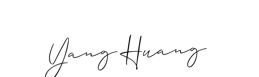 The best way (Allison_Script) to make a short signature is to pick only two or three words in your name. The name Yang Huang include a total of six letters. For converting this name. Yang Huang signature style 2 images and pictures png