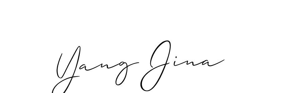 Make a beautiful signature design for name Yang Jina. Use this online signature maker to create a handwritten signature for free. Yang Jina signature style 2 images and pictures png