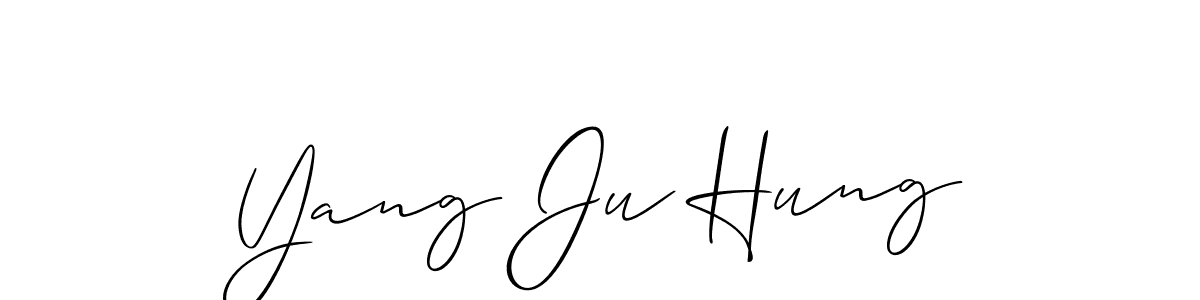 How to Draw Yang Ju Hung signature style? Allison_Script is a latest design signature styles for name Yang Ju Hung. Yang Ju Hung signature style 2 images and pictures png