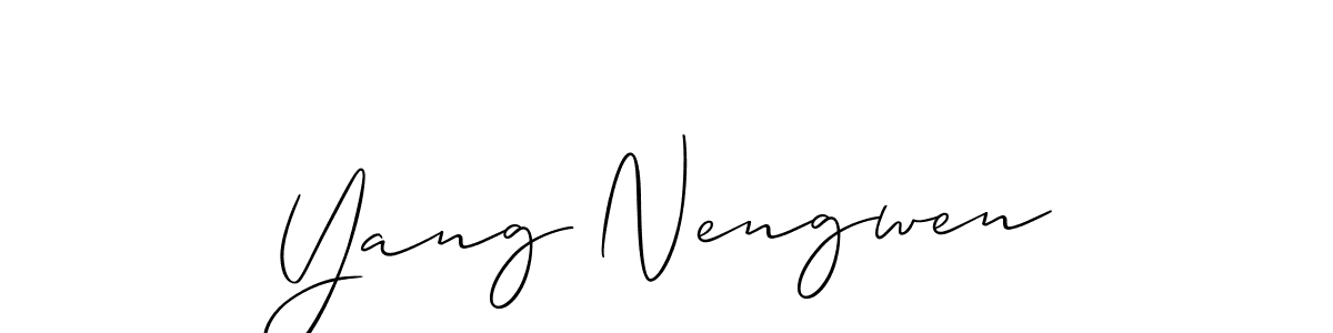 See photos of Yang Nengwen official signature by Spectra . Check more albums & portfolios. Read reviews & check more about Allison_Script font. Yang Nengwen signature style 2 images and pictures png