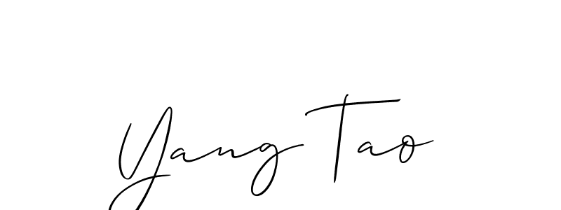 You should practise on your own different ways (Allison_Script) to write your name (Yang Tao) in signature. don't let someone else do it for you. Yang Tao signature style 2 images and pictures png