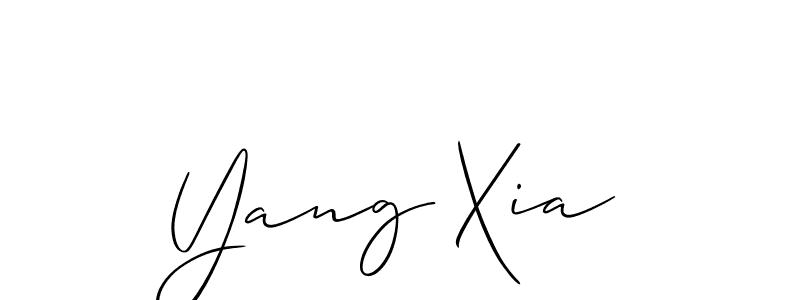 Also You can easily find your signature by using the search form. We will create Yang Xia name handwritten signature images for you free of cost using Allison_Script sign style. Yang Xia signature style 2 images and pictures png