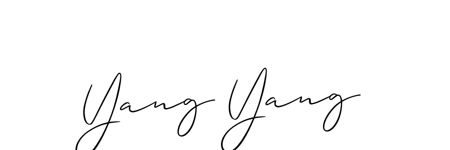 Also You can easily find your signature by using the search form. We will create Yang Yang name handwritten signature images for you free of cost using Allison_Script sign style. Yang Yang signature style 2 images and pictures png