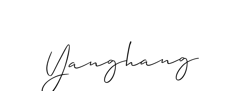 Make a beautiful signature design for name Yanghang. Use this online signature maker to create a handwritten signature for free. Yanghang signature style 2 images and pictures png
