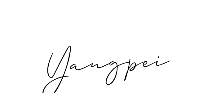 if you are searching for the best signature style for your name Yangpei. so please give up your signature search. here we have designed multiple signature styles  using Allison_Script. Yangpei signature style 2 images and pictures png