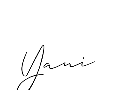 How to Draw Yani signature style? Allison_Script is a latest design signature styles for name Yani. Yani signature style 2 images and pictures png