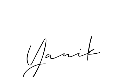This is the best signature style for the Yanik name. Also you like these signature font (Allison_Script). Mix name signature. Yanik signature style 2 images and pictures png