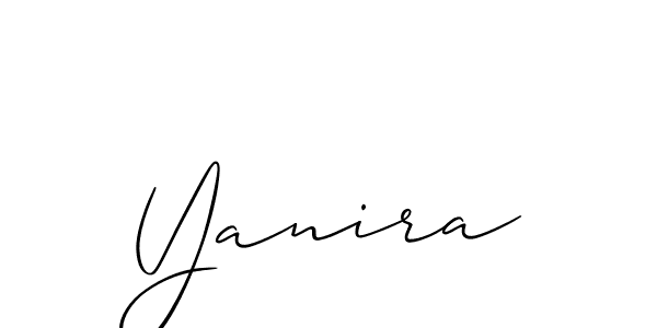 Similarly Allison_Script is the best handwritten signature design. Signature creator online .You can use it as an online autograph creator for name Yanira. Yanira signature style 2 images and pictures png