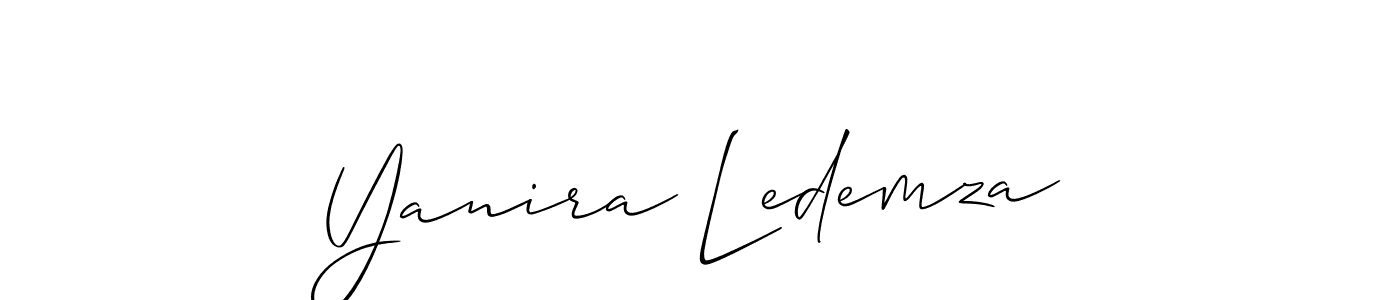 You can use this online signature creator to create a handwritten signature for the name Yanira Ledemza. This is the best online autograph maker. Yanira Ledemza signature style 2 images and pictures png