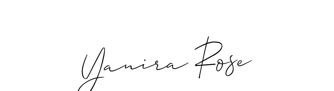You should practise on your own different ways (Allison_Script) to write your name (Yanira Rose) in signature. don't let someone else do it for you. Yanira Rose signature style 2 images and pictures png
