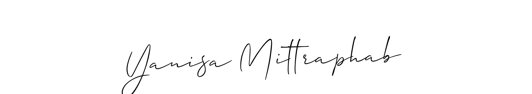 How to Draw Yanisa Mittraphab signature style? Allison_Script is a latest design signature styles for name Yanisa Mittraphab. Yanisa Mittraphab signature style 2 images and pictures png