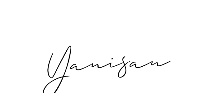 Also You can easily find your signature by using the search form. We will create Yanisan name handwritten signature images for you free of cost using Allison_Script sign style. Yanisan signature style 2 images and pictures png