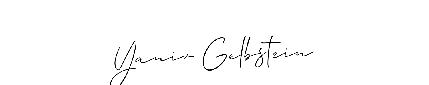 Similarly Allison_Script is the best handwritten signature design. Signature creator online .You can use it as an online autograph creator for name Yaniv Gelbstein. Yaniv Gelbstein signature style 2 images and pictures png