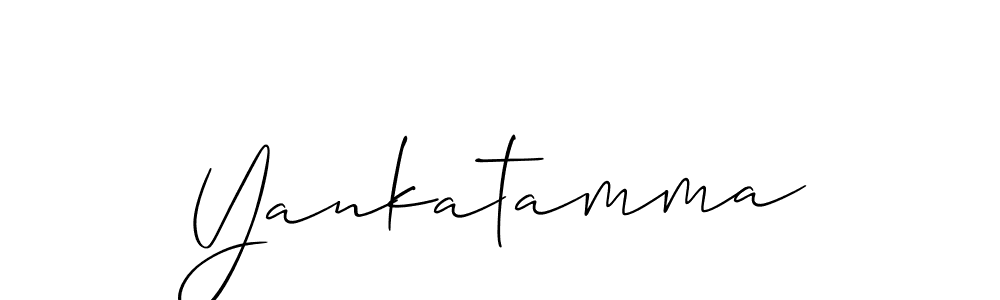 Allison_Script is a professional signature style that is perfect for those who want to add a touch of class to their signature. It is also a great choice for those who want to make their signature more unique. Get Yankatamma name to fancy signature for free. Yankatamma signature style 2 images and pictures png